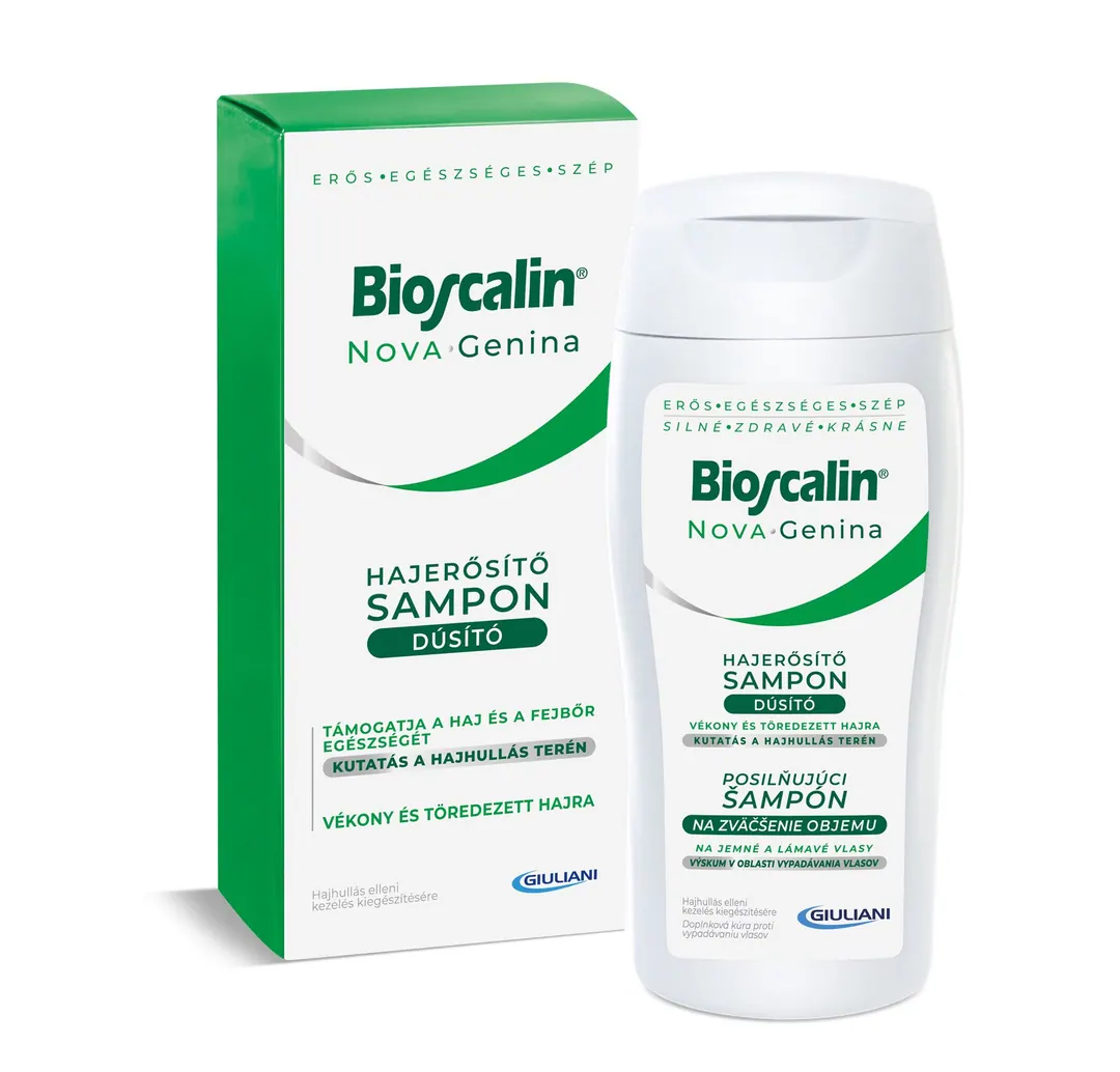 Bioscalin Tricovel Nova Genina Hajerősítő, dúsító sampon (200 ml)