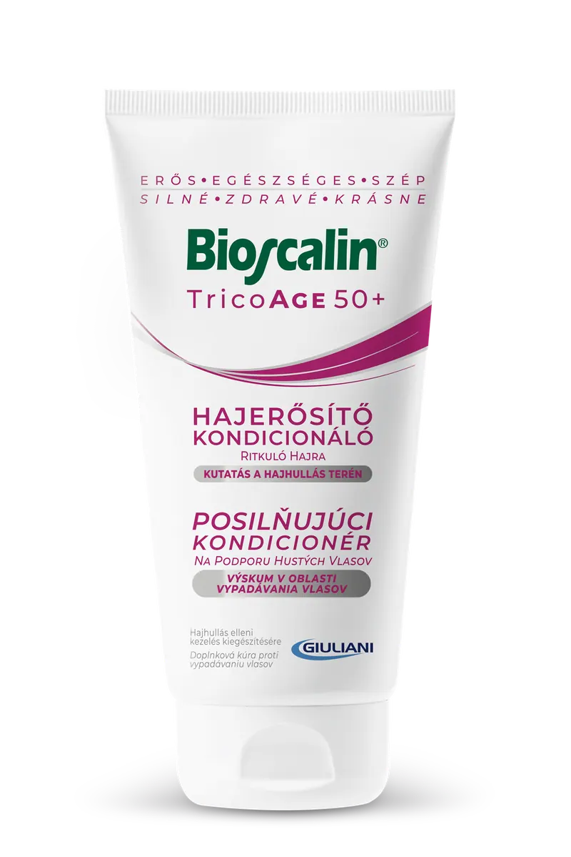 Bioscalin TricoAGE 50+ Hajerősítő kondicionáló ritkuló hajra (150 ml)