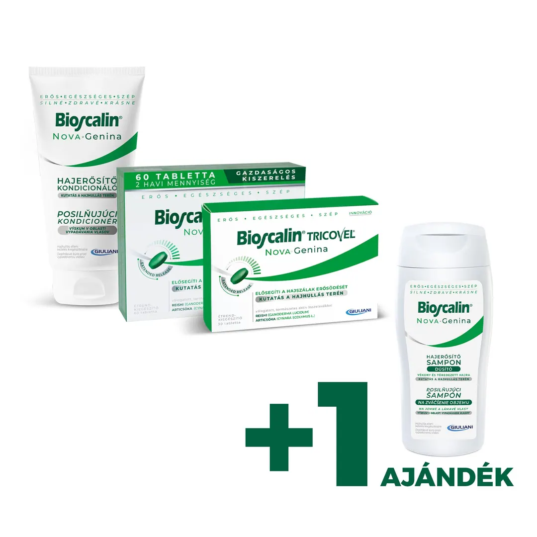 Bioscalin Nova Genina 3 havi alapkúra balzsammal (aktivátor nélkül) + ingyen sampon
