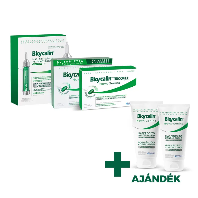 Bioscalin Nova Genina 3 havi komplex kúra aktivátorral + ingyen 2 db sampon