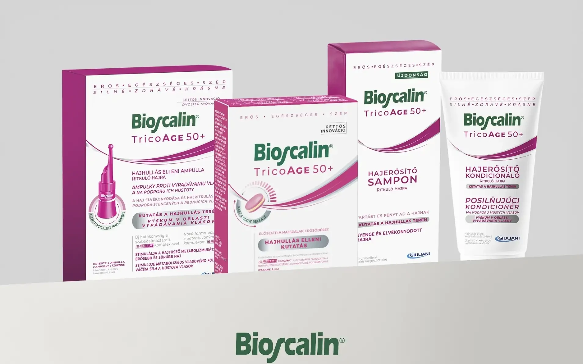 Bioscalin TricoAGE 50+ termékcsalád